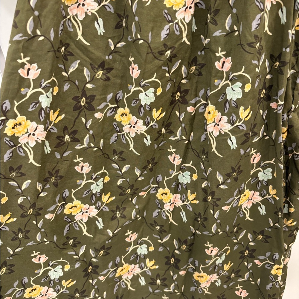 Tory Burch Smocked Floral Mini Dress Size Medium - Picture 14 of 15